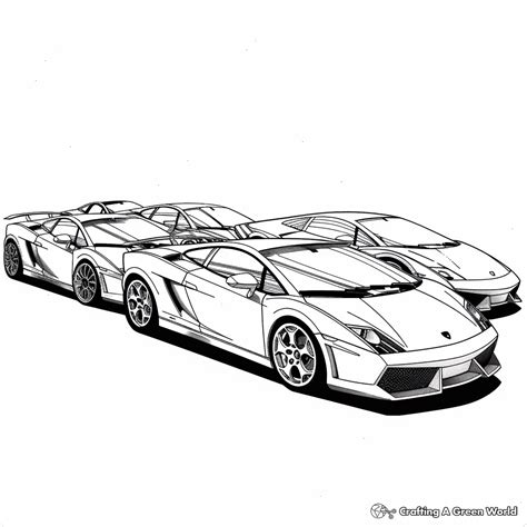 Lamborghini Coloring Page 15 Lamborghini And Monster Truck Coloring