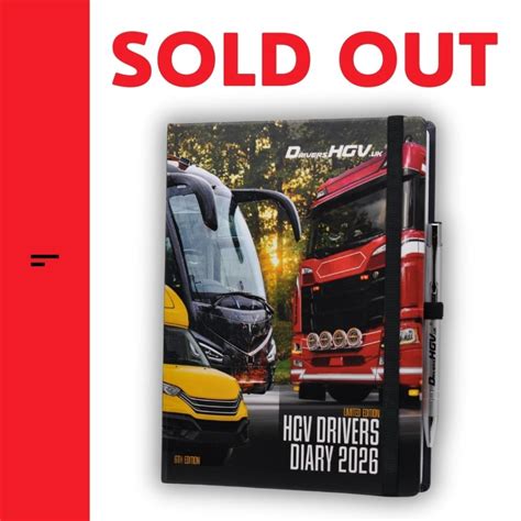 HGV Drivers Diary 2026: Hard cover | Good quality paper | Trucker Log ...