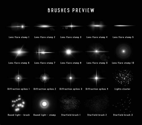 Photoshop Light Effects Brushes