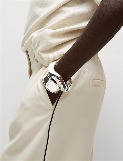 Buy Side Stripe Wide Leg Trousers at Marks & Spencer