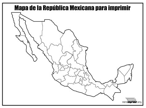 mapa-de-mexico-sin-nombres - Travel Report