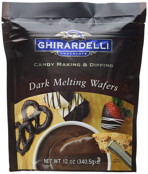 Delicious Ghirardelli Dark Chocolate Melting Wafers