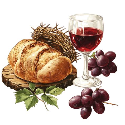 Bread And Wine Communion Clipart Download Bread And Wine,