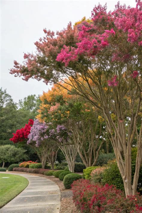 14+ Inspiring Front Yard Landscaping with Crepe Myrtles