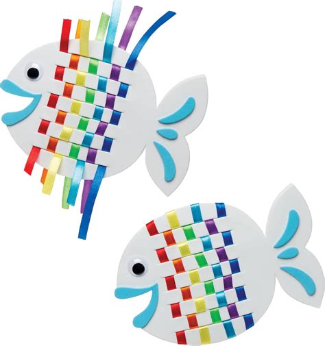 Baker Ross Rainbow Fish Weave Kit Pack of 6 India | Ubuy