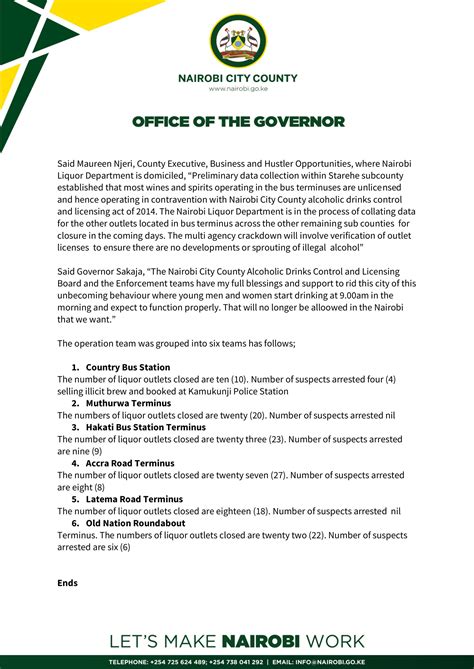 News Release | Nairobi City County