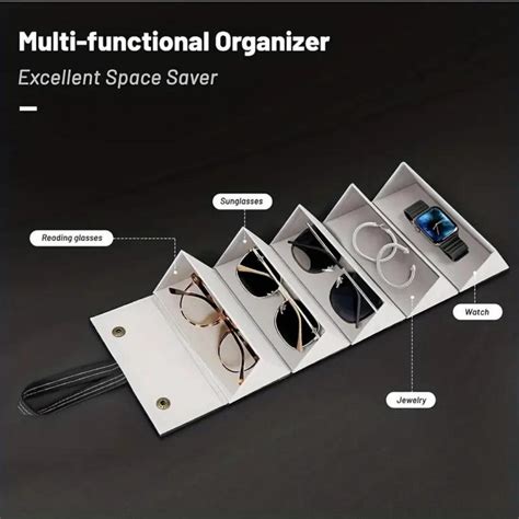 Maximize Space: First Lens Spectacle & Sunglasses Organizer 5-Compartment