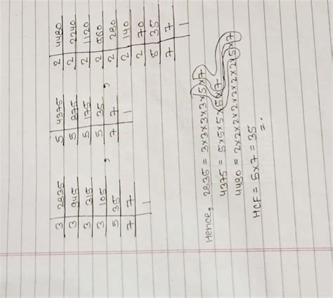 find the hcf by the prime factorization method : 3696,4158,3234 ...