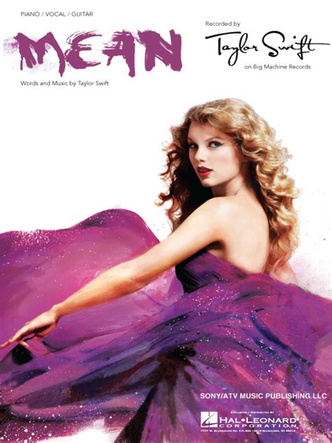 Mean by Taylor Swift Sheet Music