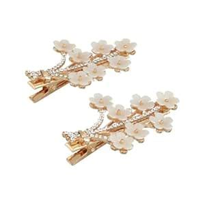 Unicorn Pearl Hail Claw Clips, flower Hair Accessories - Metal Hair ...