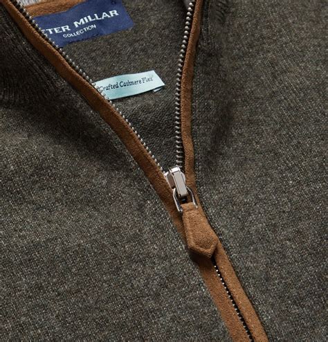 Peter Millar - Artisan Slim-Fit Cashmere-Blend Half-Zip Sweater - Green ...