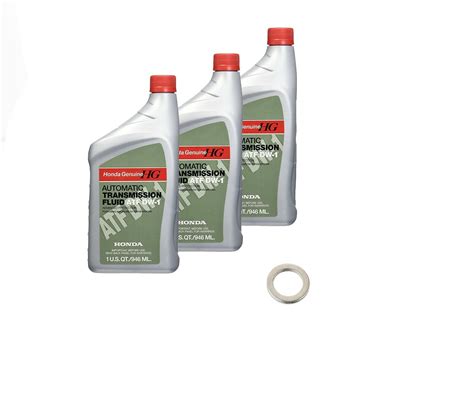 Genuine HONDA ATF DW1 Transmission Fluid W/Free Washer (3x Quarts ...