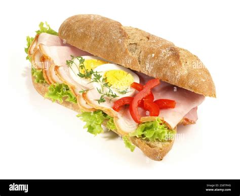 Baguette tomato cheese homemade Cut Out Stock Images & Pictures - Alamy
