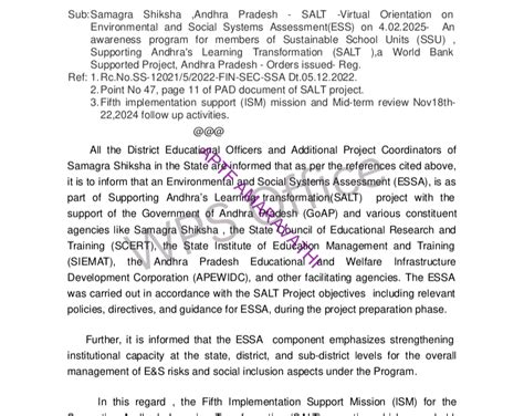 Samagra Shiksha ,Andhra Pradesh - SALT -Virtual Orientation on ...