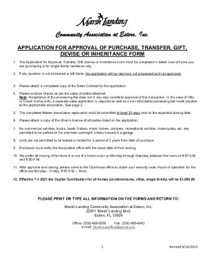 Fillable Online ML Sale Lease Form - Marsh Landing Community ...