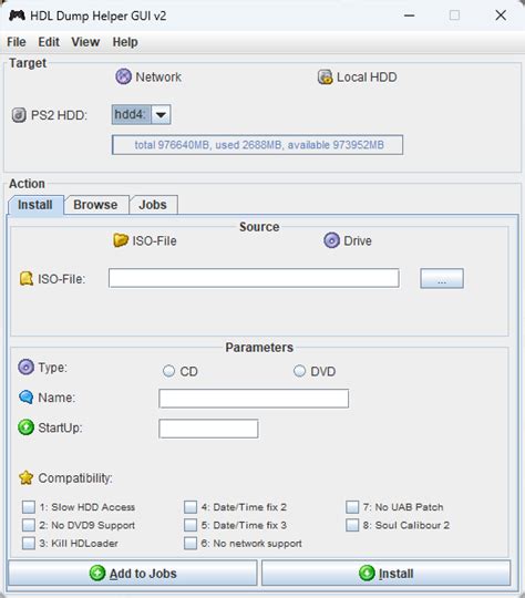 Image result for HDL Batch Installer GUI