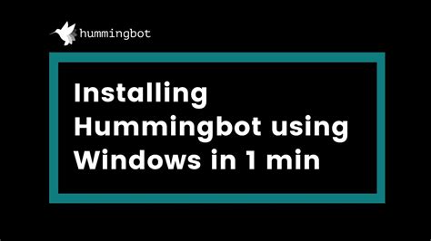 Image result for Install Hummingbot