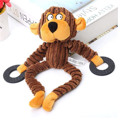 Buy iHOO Dog Toy Plush Squeaky Toys for Aggressive Chewers Tough and ...