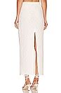 Ronny Kobo Estefan Skirt in Textured Novelty White | REVOLVE