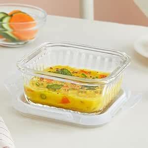 Buy Borosil Klip N Store Square Glass Food Storage Container Set with ...