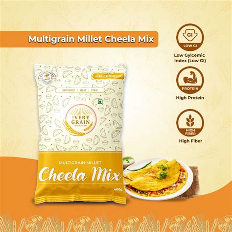 Multi Millet Cheela Mix (Gluten Free, High Protein) - 400 Gms each ...