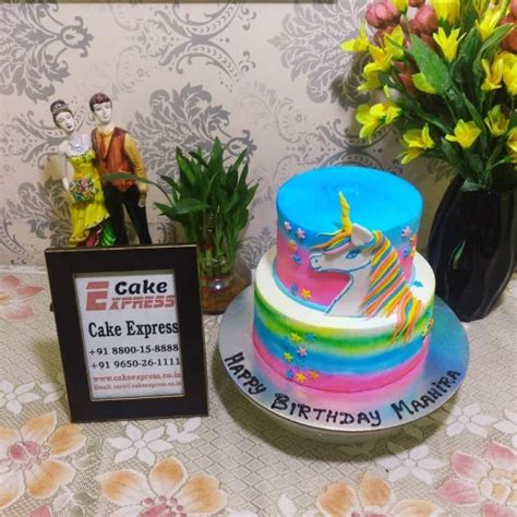 Faridabad Special: Online 2 Tier Unicorn Cake Online Delivery in ...