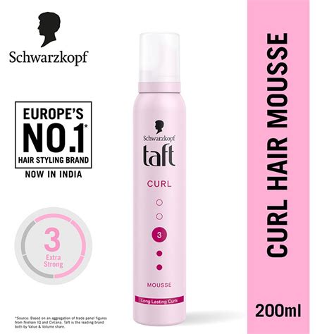 Buy Schwarzkopf TAFT Curl Hold 3 Hair Mousse For Long Lasting Curls ...