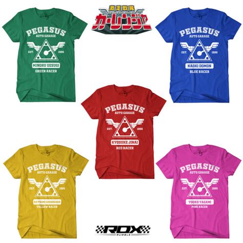 Promo Kaos Tokusatsu Gekisou Sentai Carranger Pegasus Auto Garage 1996 ...