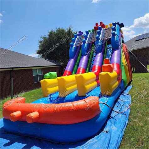 Water Bounce House Inflatable Slip And Slide Happy Inflatable The Pool