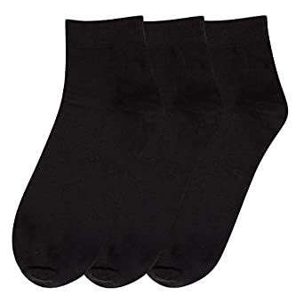 N2S NEXT2SKIN Men's Cotton Ankle Socks Seamless Socks - Pack of 3 Pairs ...