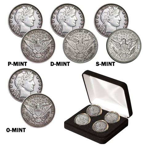 Barber Quarter Mint Mark Collection
