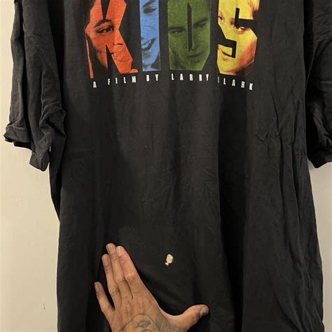 KIDS Larry Clark movie promo shirt XXL Small bleach... - Depop