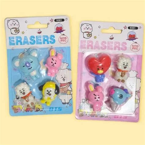 BT21 Clean Slate Eraser (Set of 4)