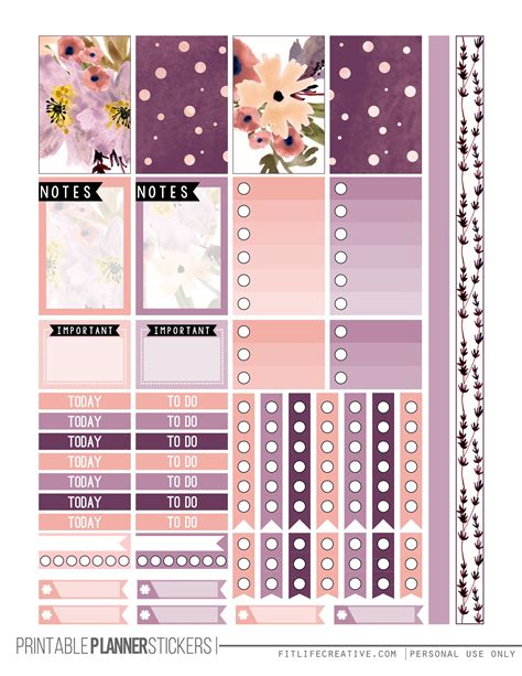 Happy Planner Stickers - Printable Word Searches