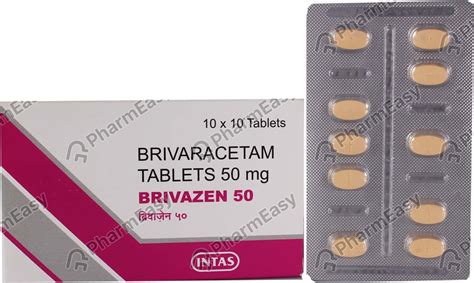 Brivazen 50 MG Tablet (10): Uses, Side Effects, Price & Dosage | PharmEasy