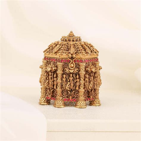 Gold Plated Kum Kum Box | Antique Silver Kum Kum Box Collections – The ...