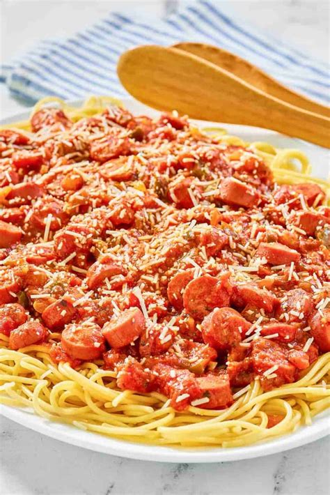 Hot Dog Spaghetti