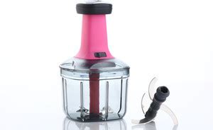 VEKSOR by VEKSOR EffortlessSlice 900ml Push Chopper: Dual-Blade ...