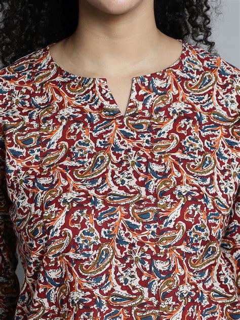 Jaipuri Print Short Kurti with Trouser Set