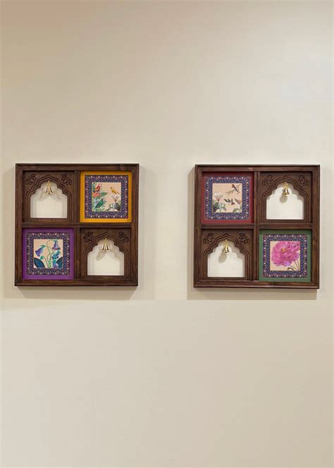 Rang Mahal Wooden Wall Art - Jaipur Jharokha Inspired – Decor By The Way