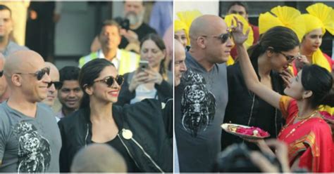 Deepika Padukone And Vin Diesel Get A Traditional Welcome After Landing ...