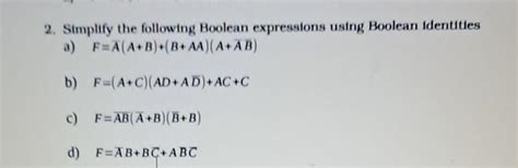 Simplifying Boolean Expressions 的图像结果