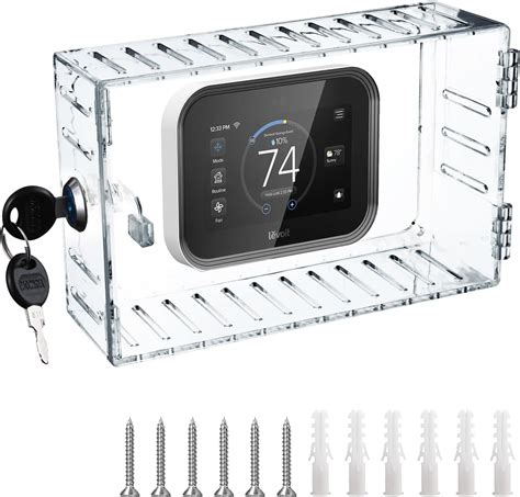 Amazon.com: SEILETOO Thermostat Lock Box, Thermostat Lock Box with Key ...