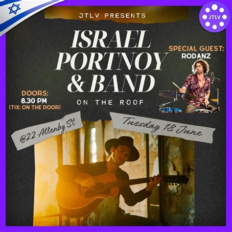 Israel Portnoy & Band LIVE in Tell Aviv @ JTLV (Special Guest: Zvi ...