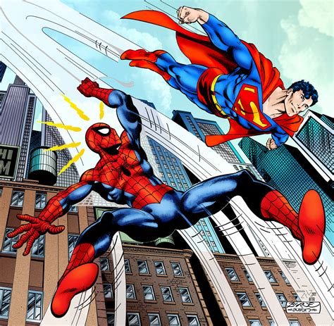 ArtStation - Spider-Man-And-Superman-Byrne-Bw+Xts33+AlxElder