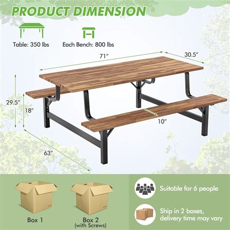 Picnic Table Dimensions
