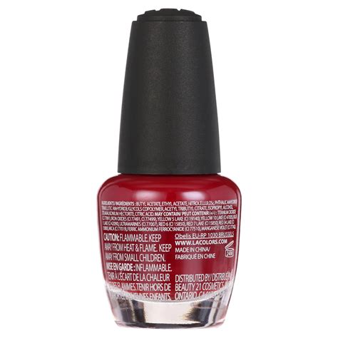 L.A. COLORS Color Craze Nail Polish, Hot Blooded, India | Ubuy