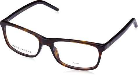 Marc Jacobs Dark Havana Rectangular Eyeglasses 27089 India | Ubuy