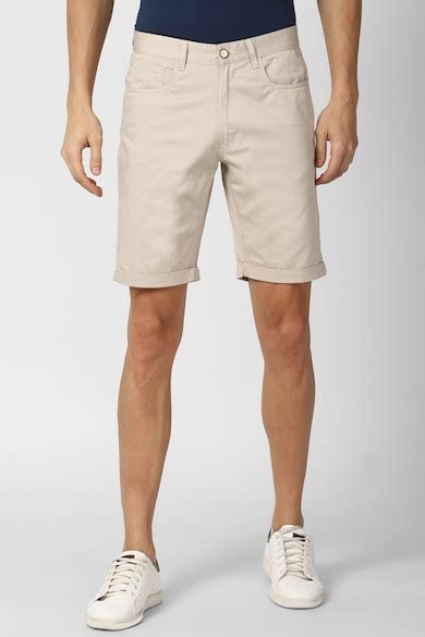 Buy Men Beige Print Casual Shorts Online - 685915 | Peter England