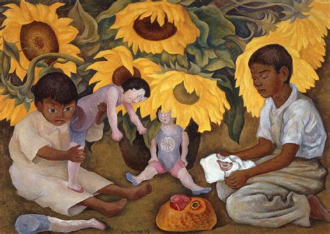 Buy Get Custom Art Diego Rivera - Girasoles (Sunflowers) 16x24 inch ...
